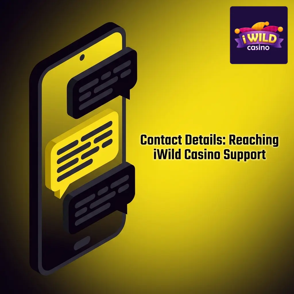 iWild Casino 24/7 support channels including live chat, email, FAQ, and responsible gambling contact options