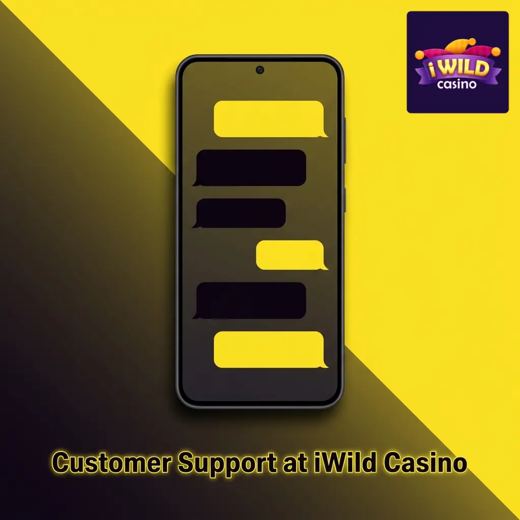 iWild Casino customer support options including live chat, email, and FAQ help centre available 24/7