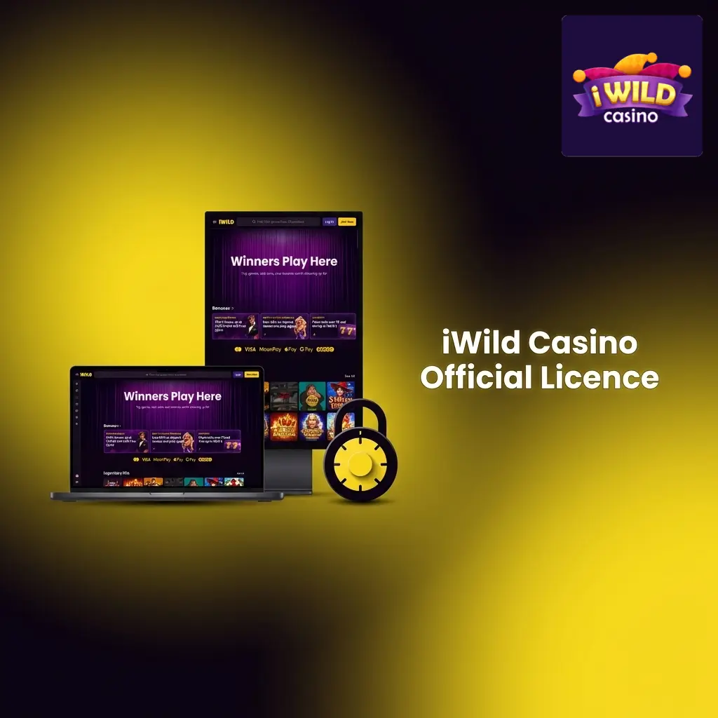iWild Casino Curaçao eGaming licence No. 365/JAZ displayed in website footer
