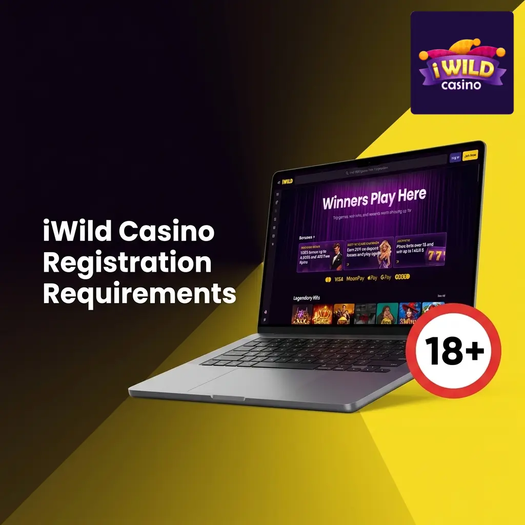 iWild Casino registration requirements showing age verification, ID checks, and UK eligibility rules for new players