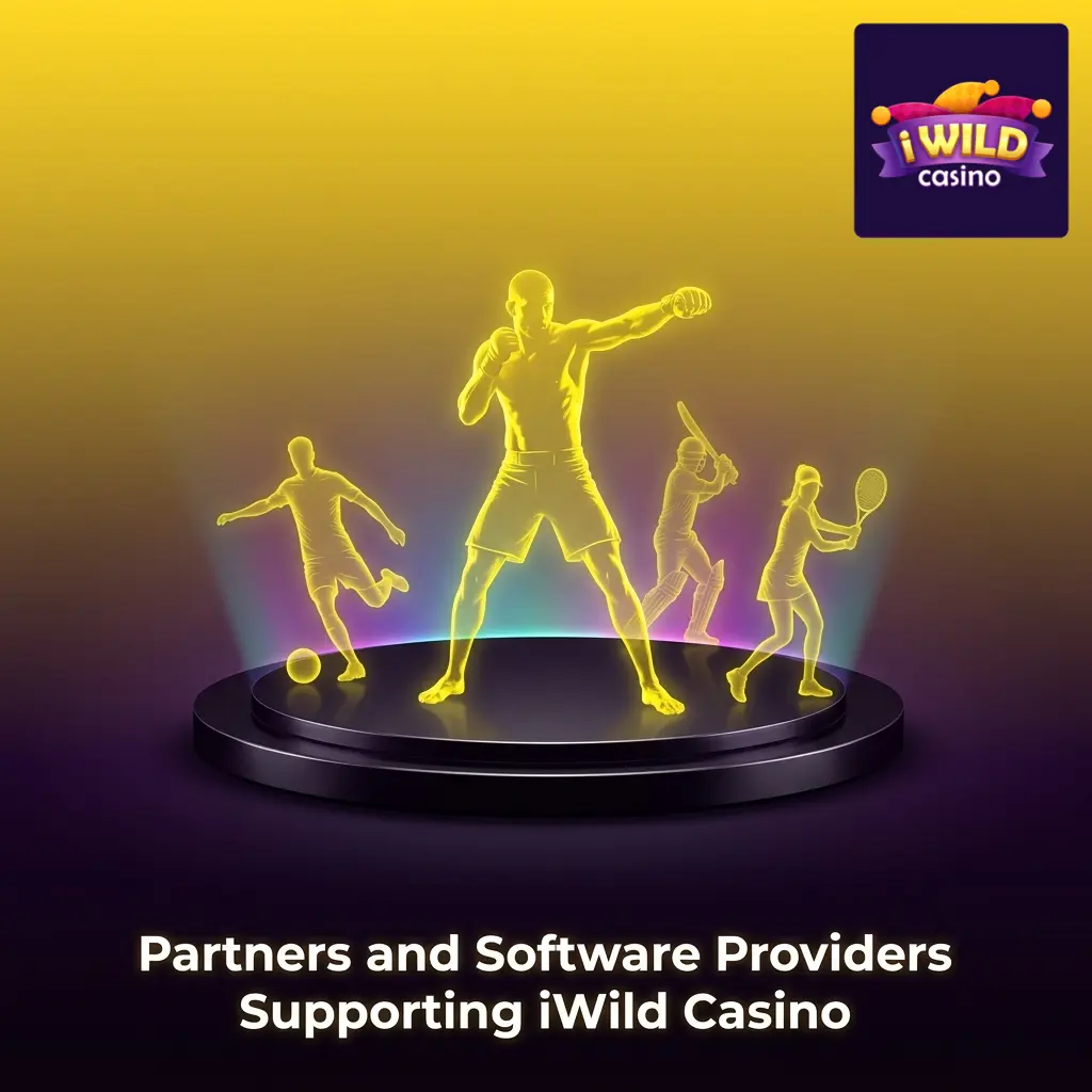 iWild Casino software partners including Pragmatic Play, Evolution Gaming, BGaming, Amatic, Endorphina and Habanero