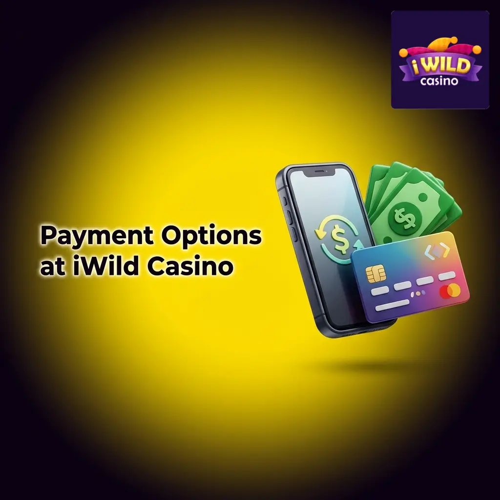 iWild Casino payment options including Visa, Mastercard, Apple Pay, Google Pay, and cryptocurrencies like Bitcoin and Ethereum