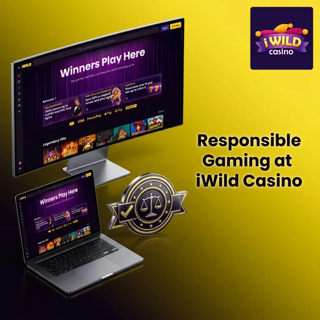 iWild Casino responsible gaming tools including deposit limits, self-exclusion, and session controls for UK players